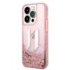 Karl Lagerfeld KLHCP14LLBKLCP iPhone 14 Pro 6,1 różowy/pink hardcase Liquid Glitter Big KL